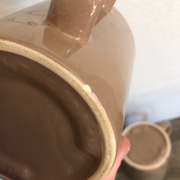 Vtg Waechterbach Brown Bubble Pop Mug Pair - Picture 7 of 12